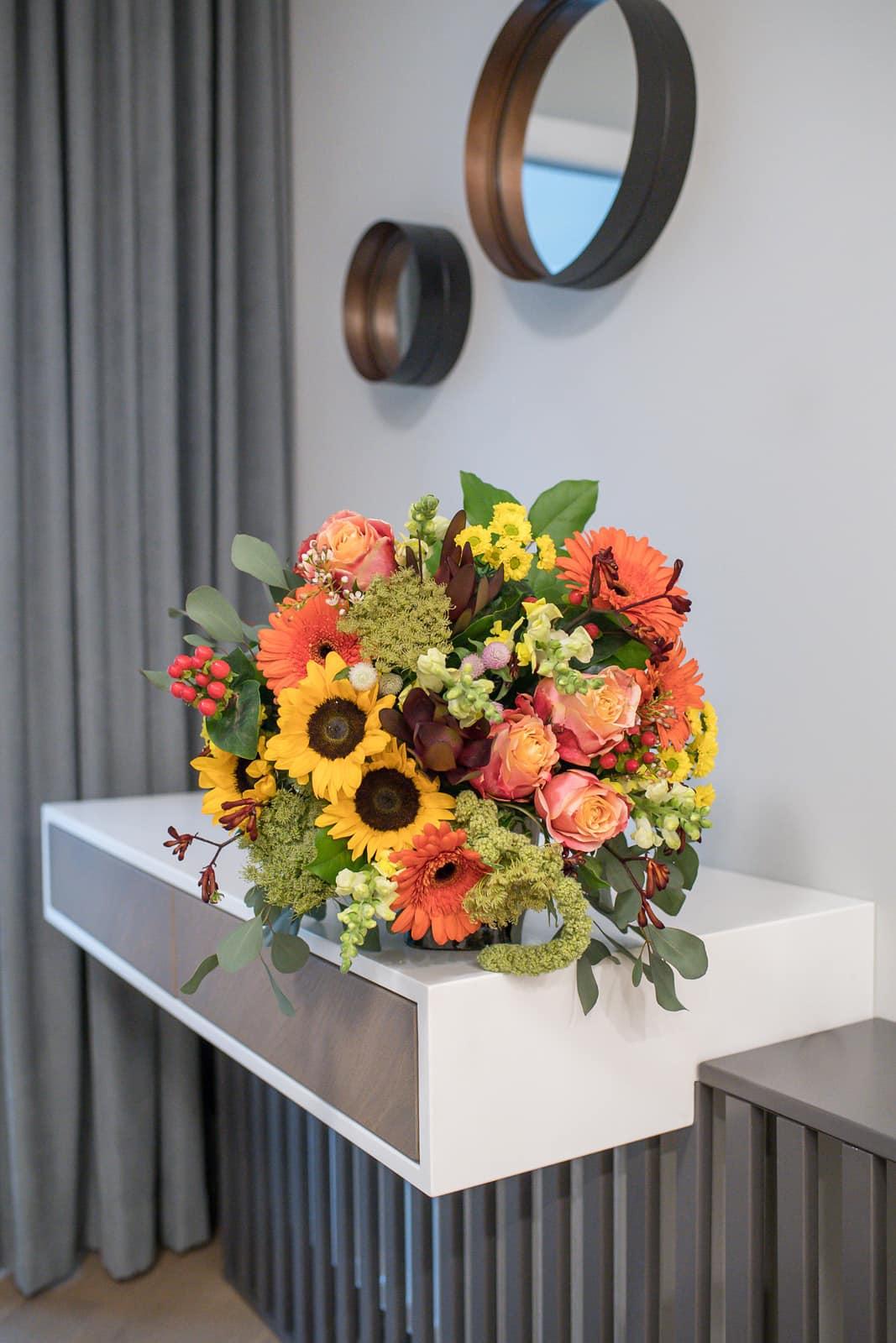 Vibrant Sunflower, Rose, and Gerbera Bouquet